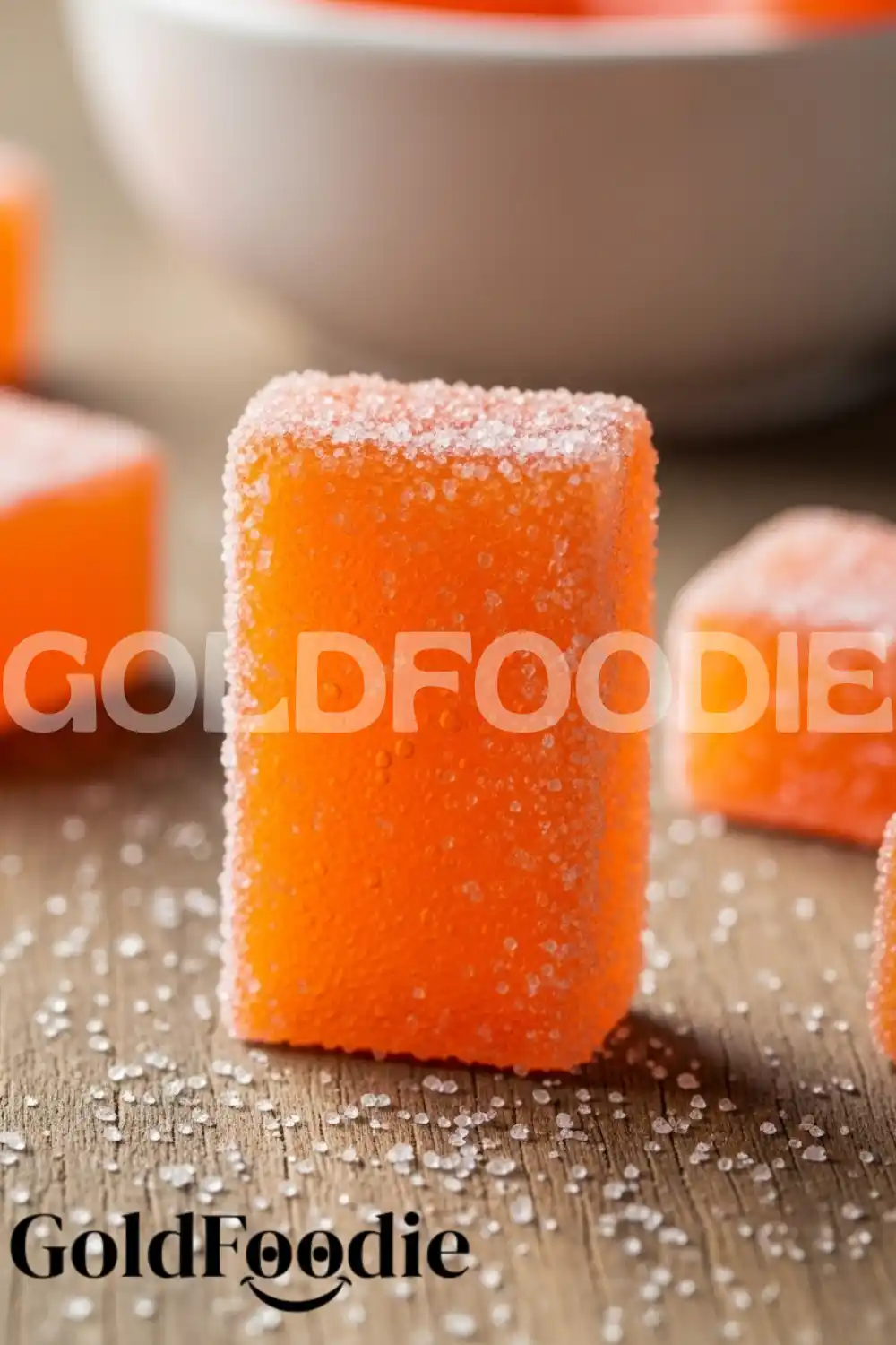 Orange Jelly Candy Close-up