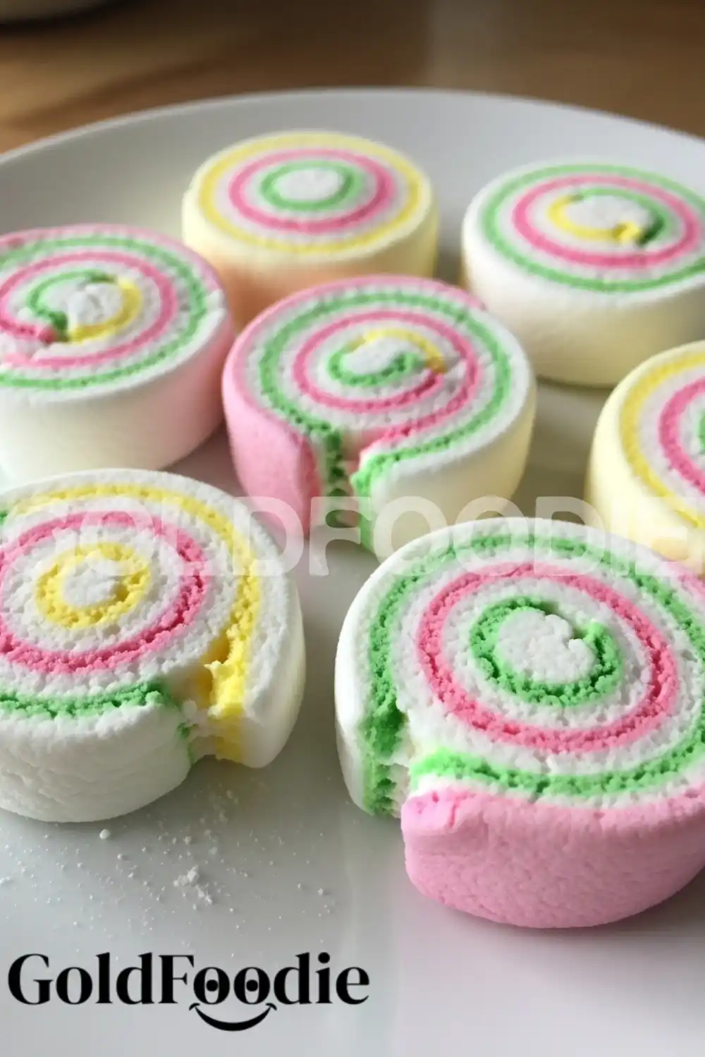 Plated Homemade Marshmallow Wheels Plated Homemade Marshmallow Wheels