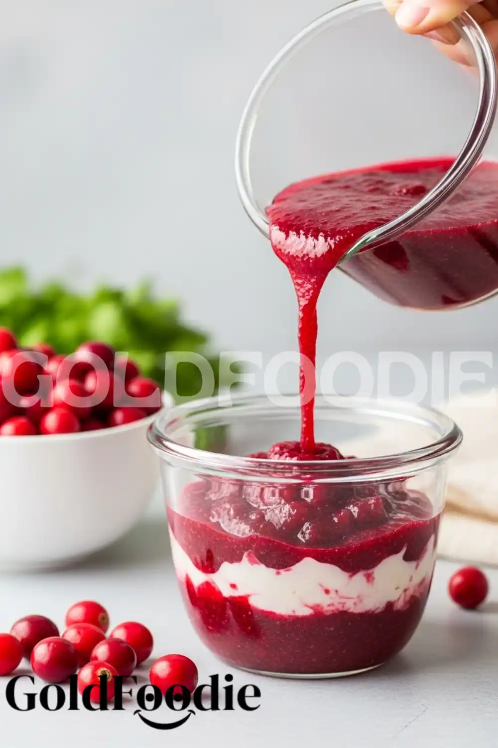 Preparing Cranberry Gelatin Layers Preparing Cranberry Gelatin Layers