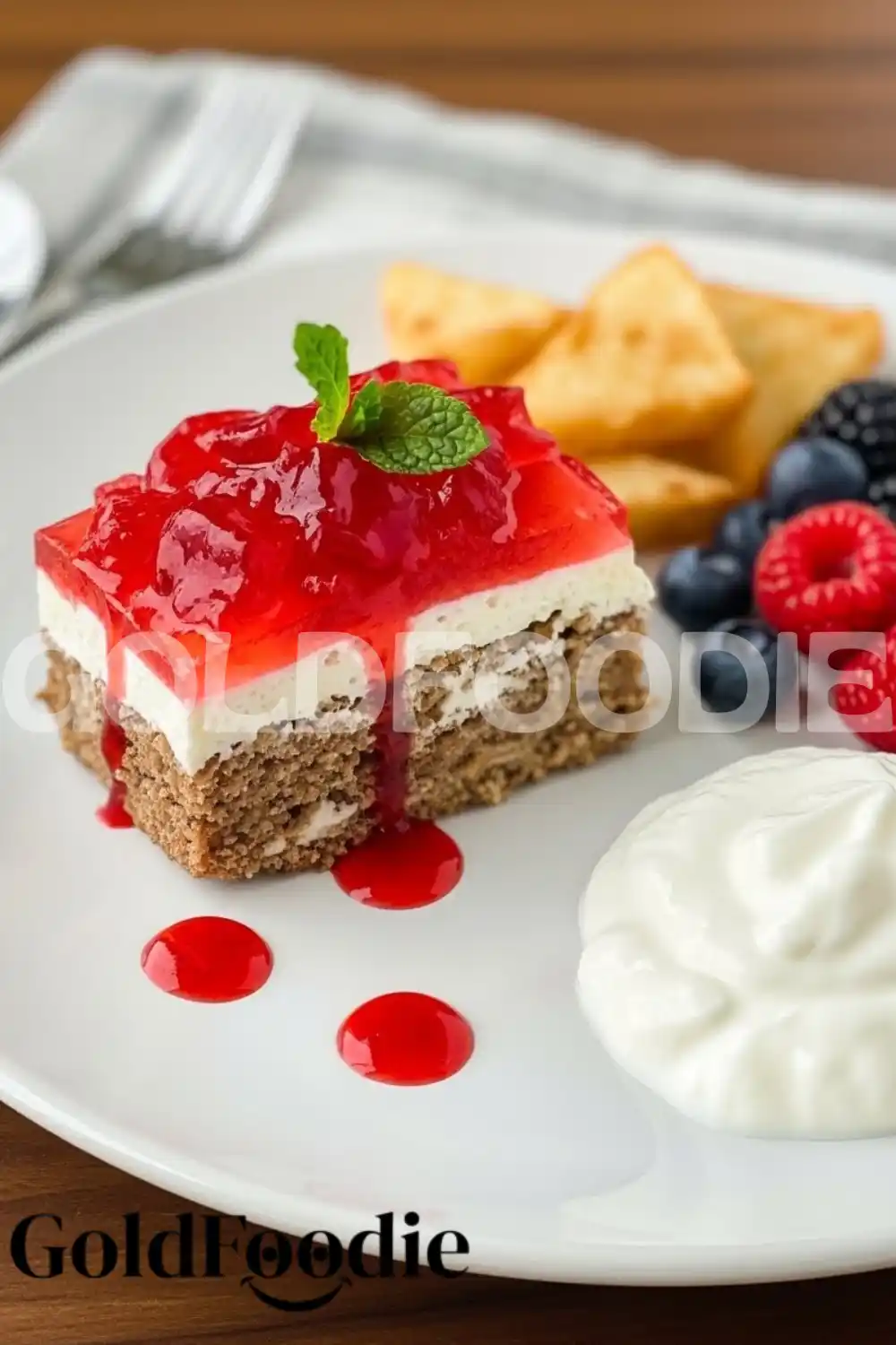 Protein Jello Square with Mint