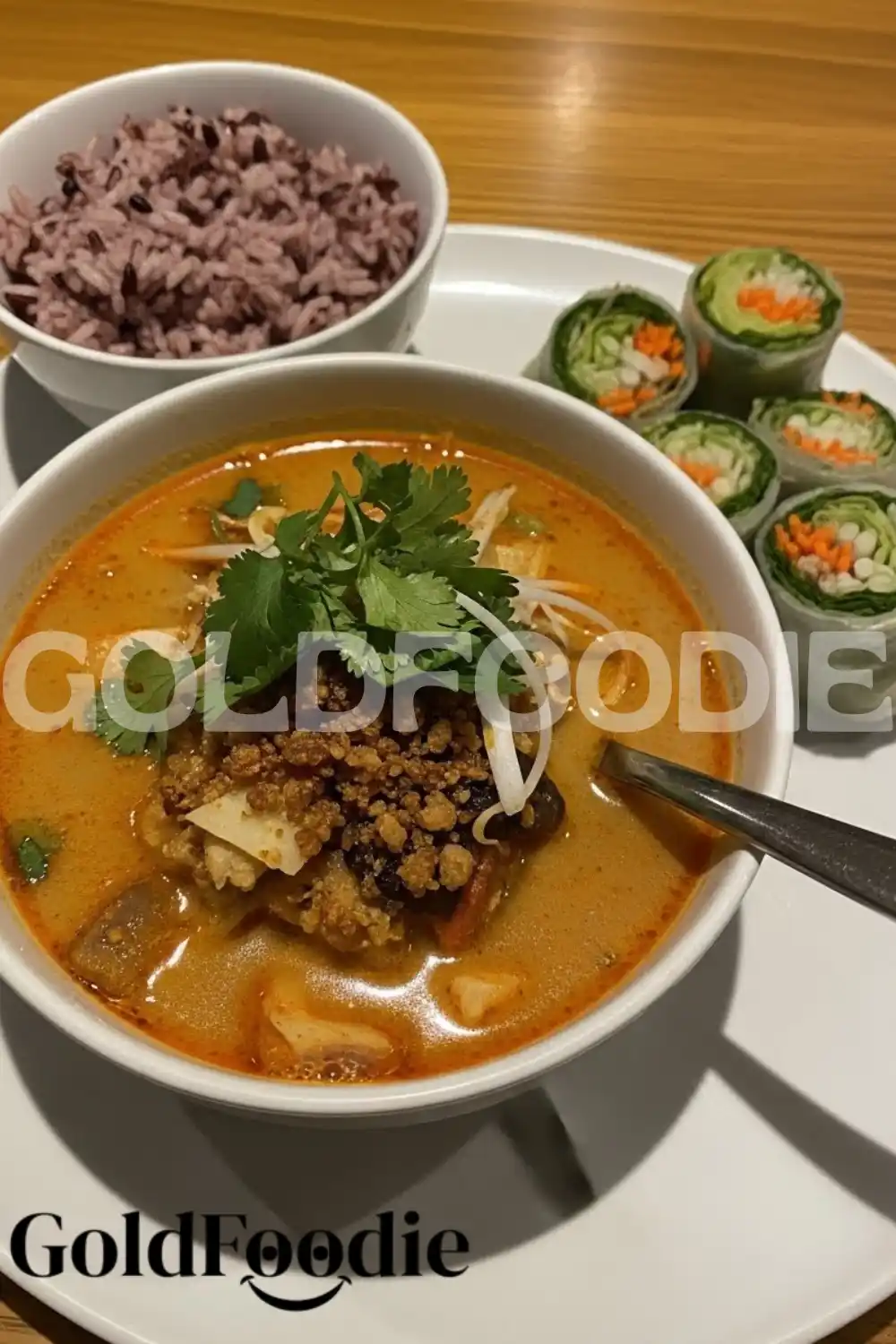 Protein-Packed Thai Soup with Purple Rice Protein-Packed Thai Soup with Purple Rice
