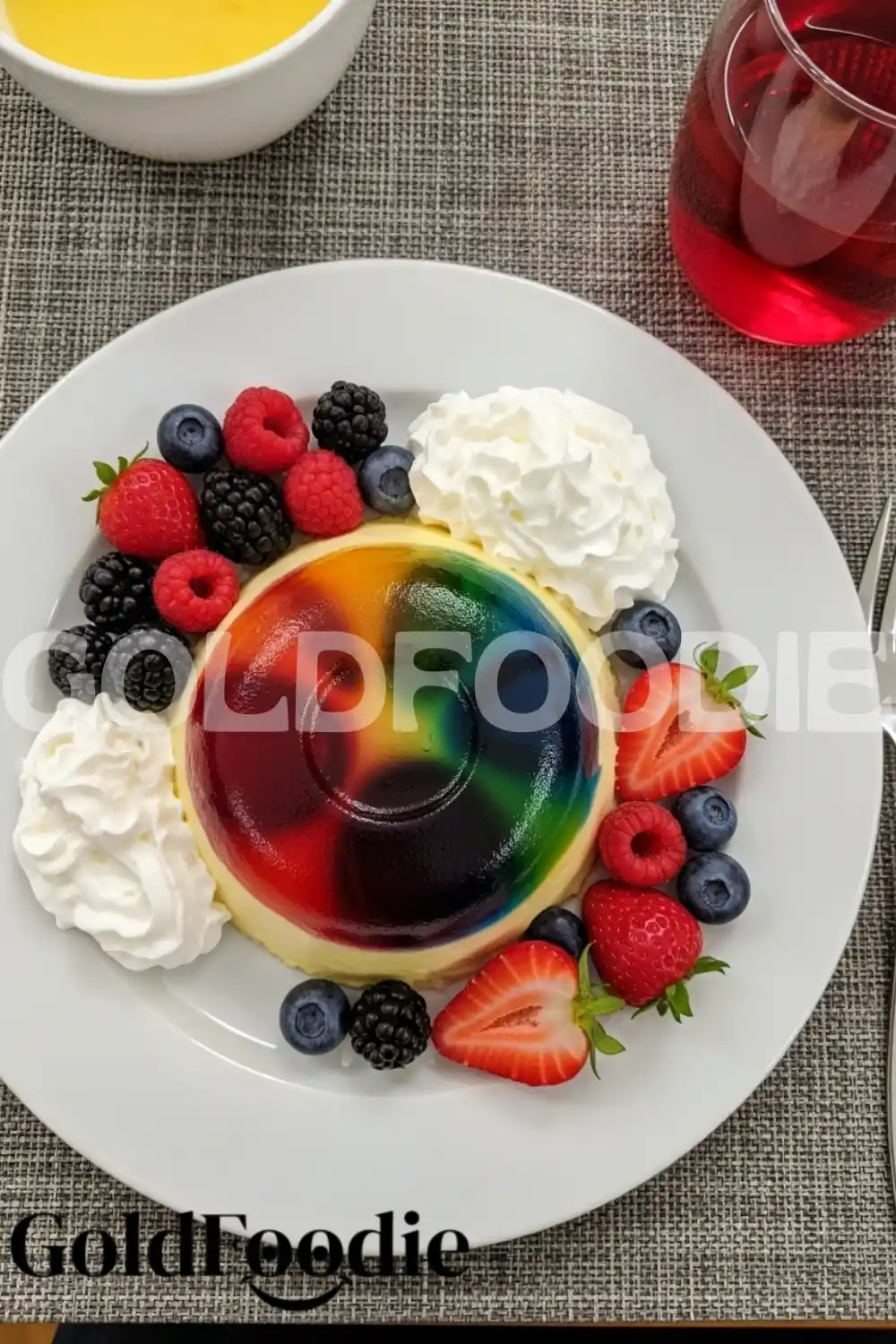 Rainbow Gelatin Bundt Cake Rainbow Gelatin Bundt Cake