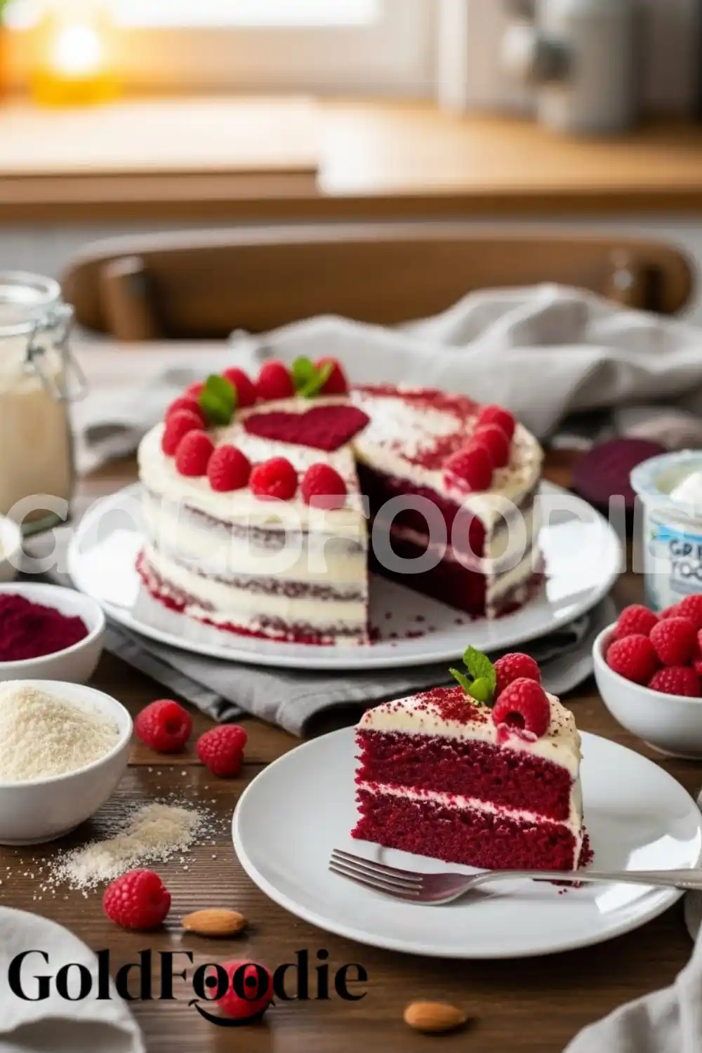 Red Velvet Cake with Beetroot and Berries