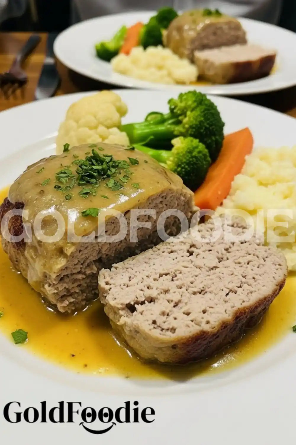 Savory Glazed Chicken Meatloaf with Steamed Vegetables Savory Glazed Chicken Meatloaf with Steamed Vegetables