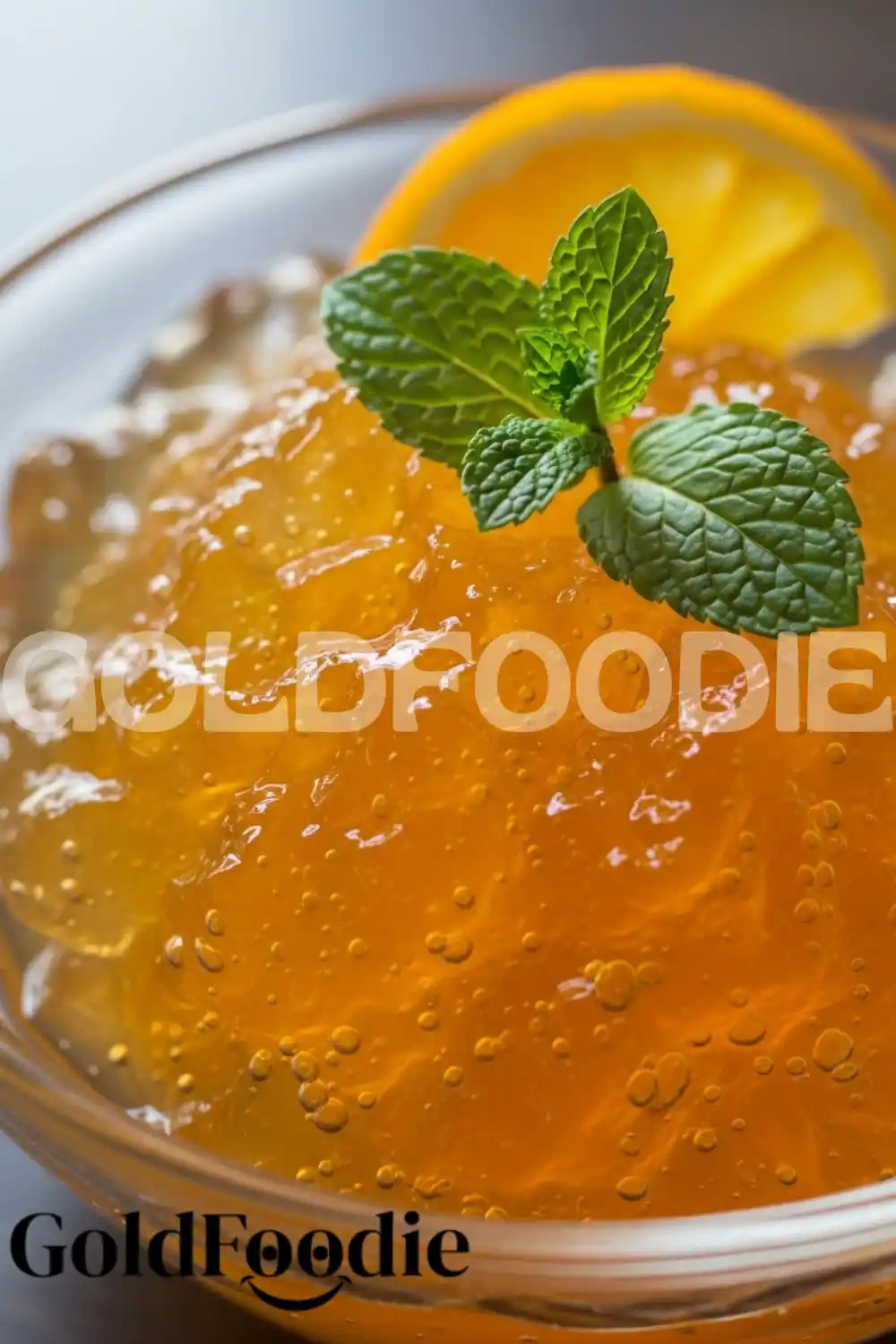Serving Healthy Orange Jelly