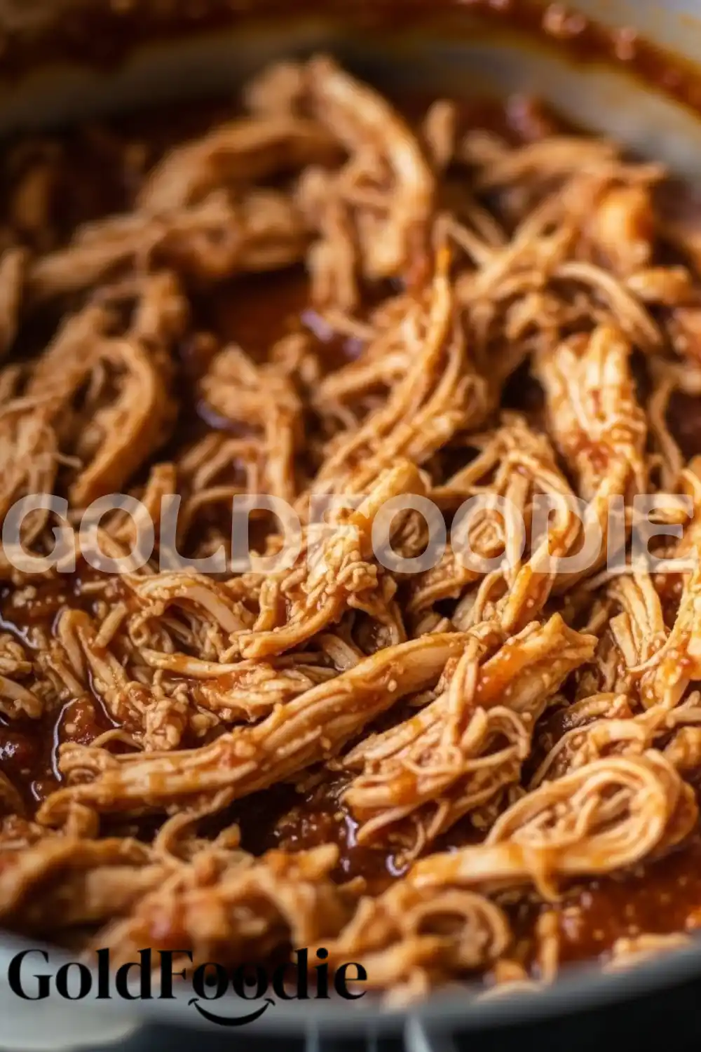 Shredded Chicken Filling in Enchilada Sauce