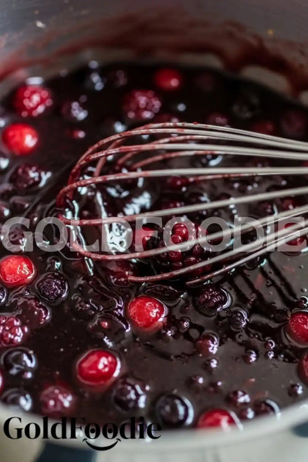 Simmering Berries for Gelatin Recipe