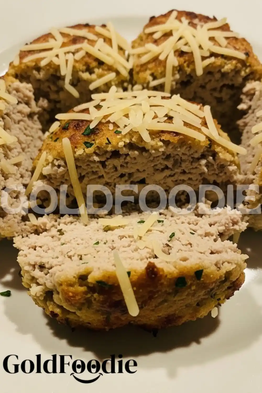 Sliced Chicken Meatloaf with Shredded Parmesan Cheese Sliced Chicken Meatloaf with Shredded Parmesan Cheese