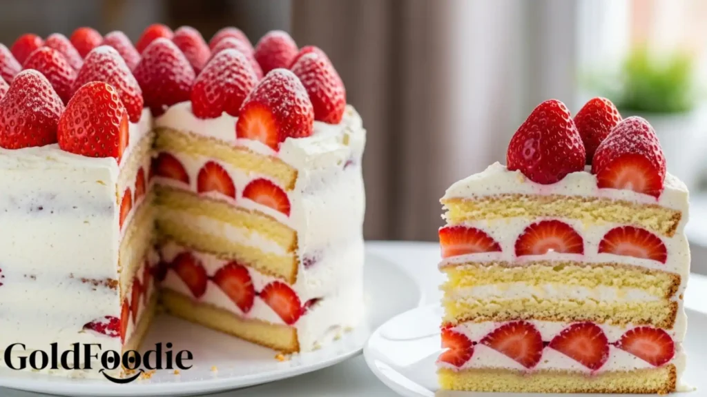 Layered Strawberry Cake