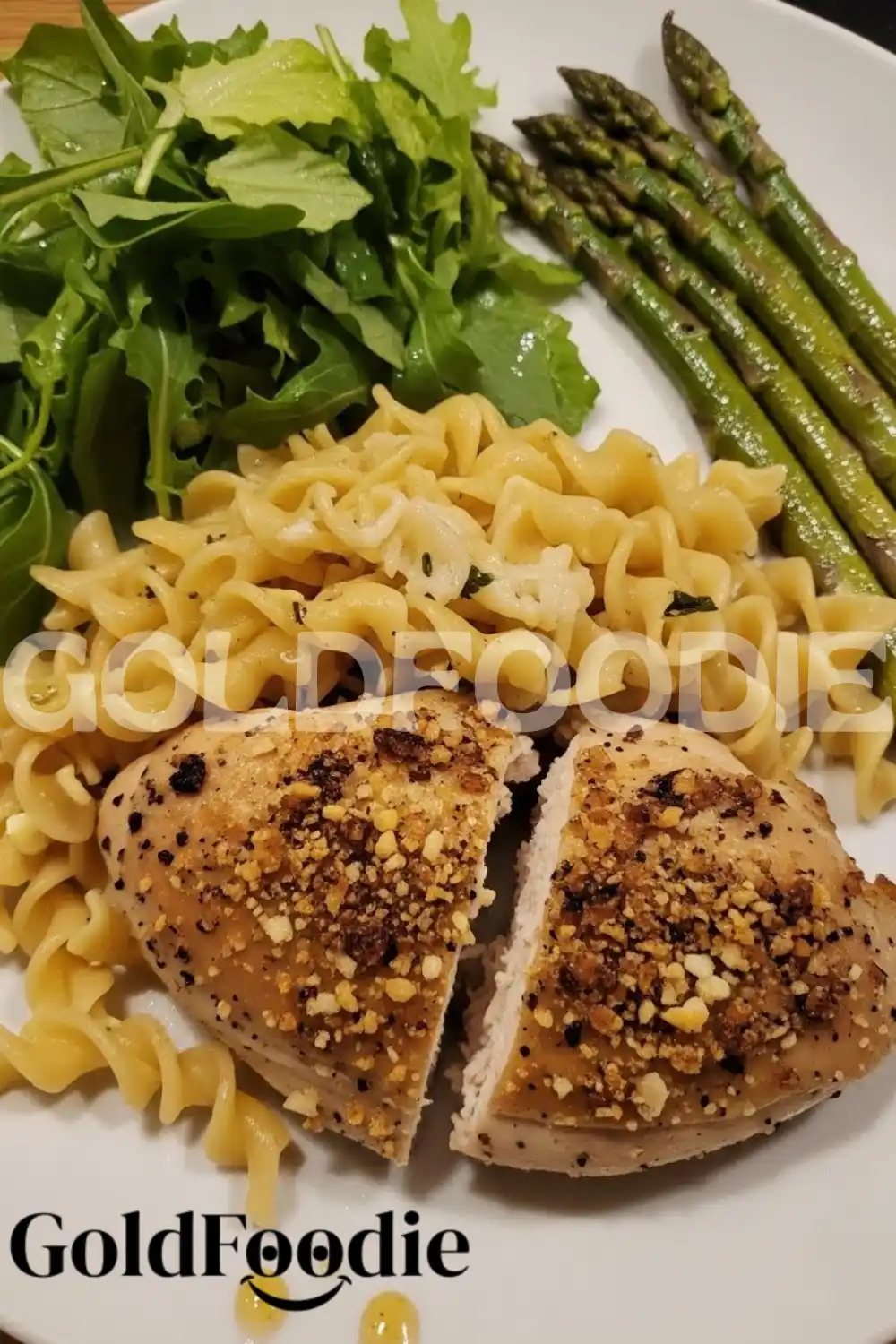 Sliced Savory Chicken over Pasta Sliced Savory Chicken over Pasta