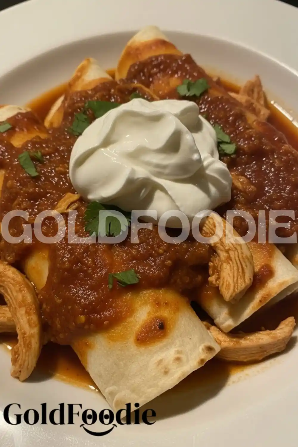 Stacked Chicken Enchiladas with Extra Sauce