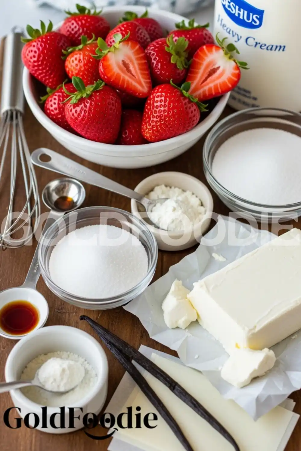 Strawberry Bavarian Gelatin Ingredients