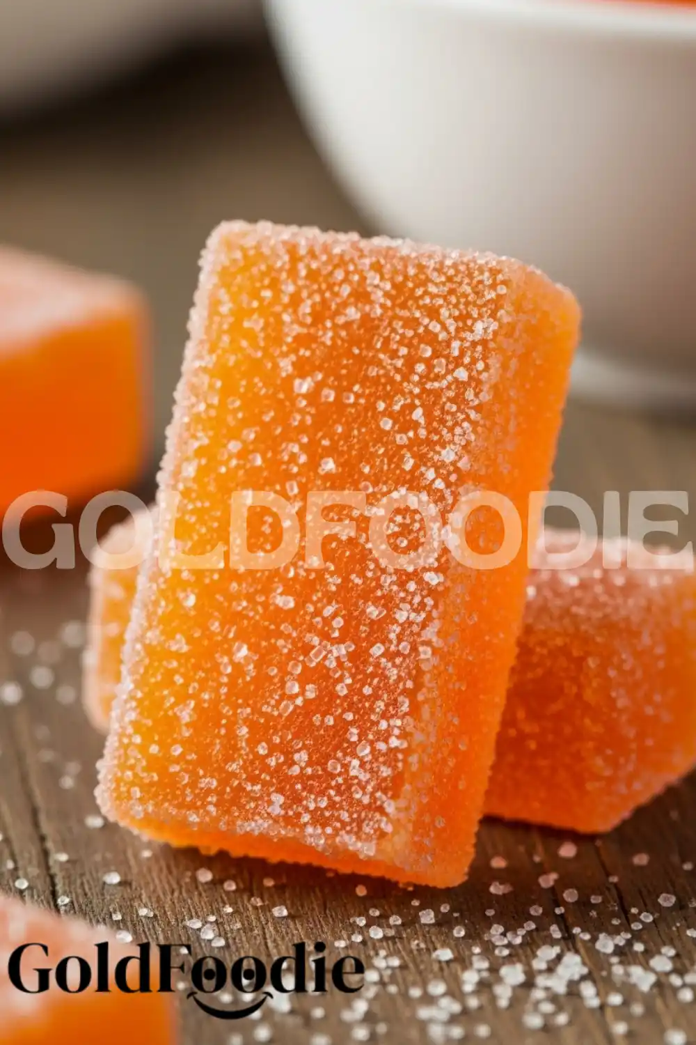Sugared Orange Jelly Cube