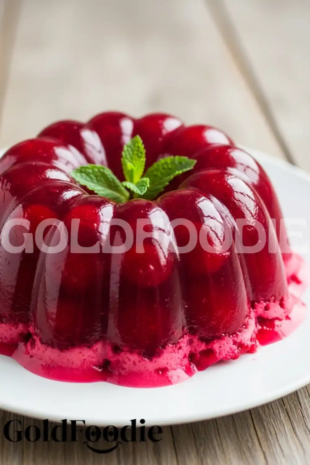 Transparent Cranberry Gelatin with Whole Berries Transparent Cranberry Gelatin with Whole Berries