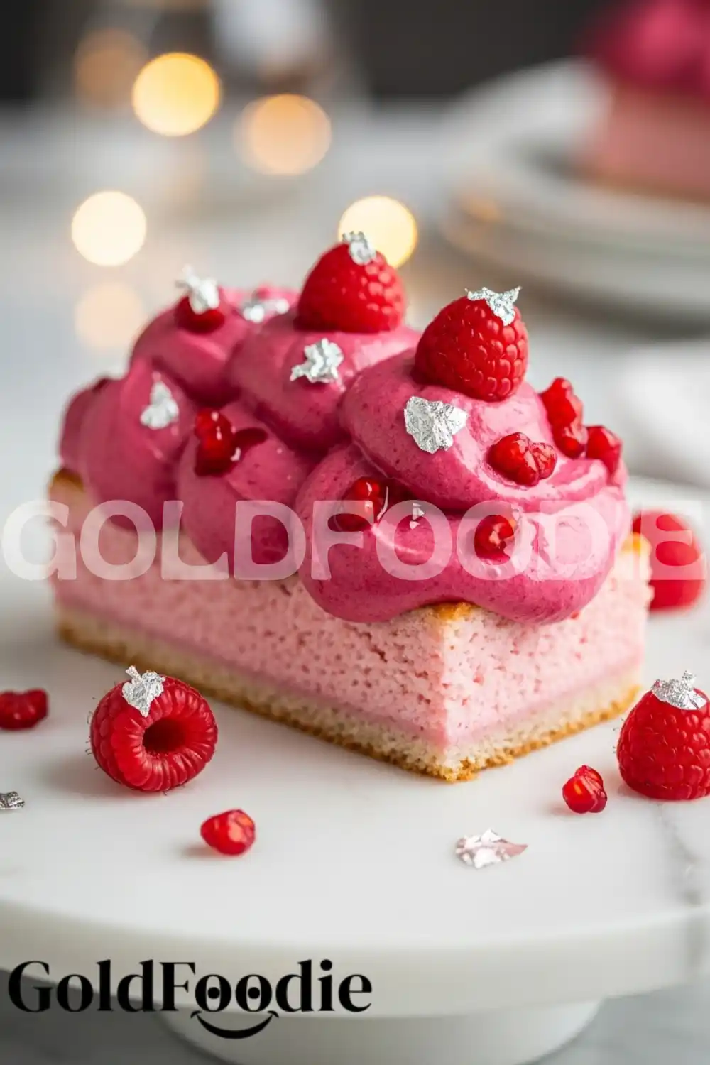 Vibrant Pink Velvet Dessert Topping