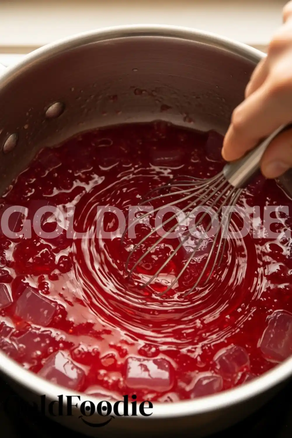 Whisking Pinoy Gelatin Mixture Whisking Pinoy Gelatin Mixture