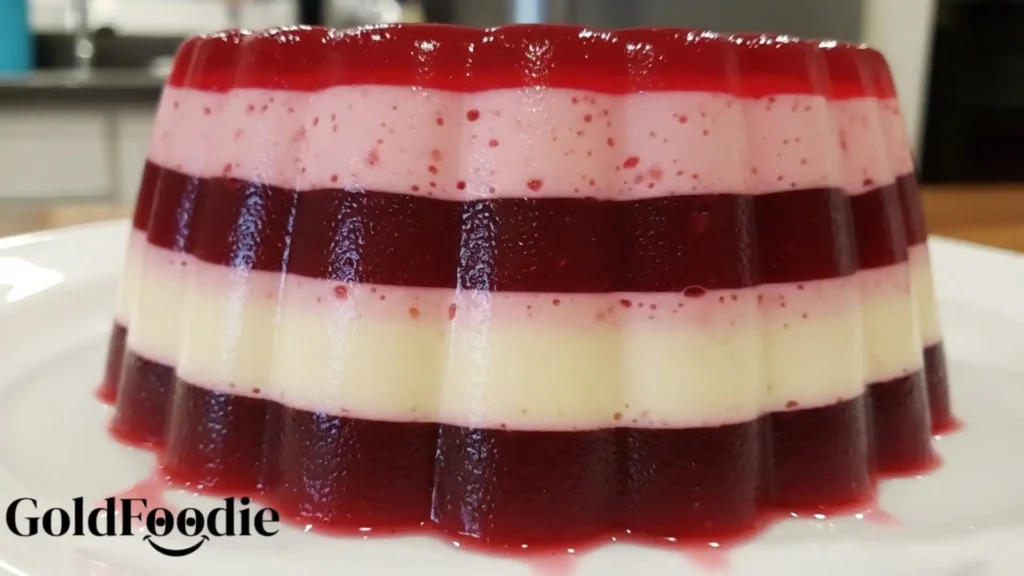 Layered Cranberry Gelatin