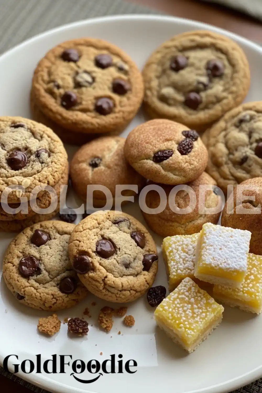 Assorted Healthy Cookies and Lemon Bars