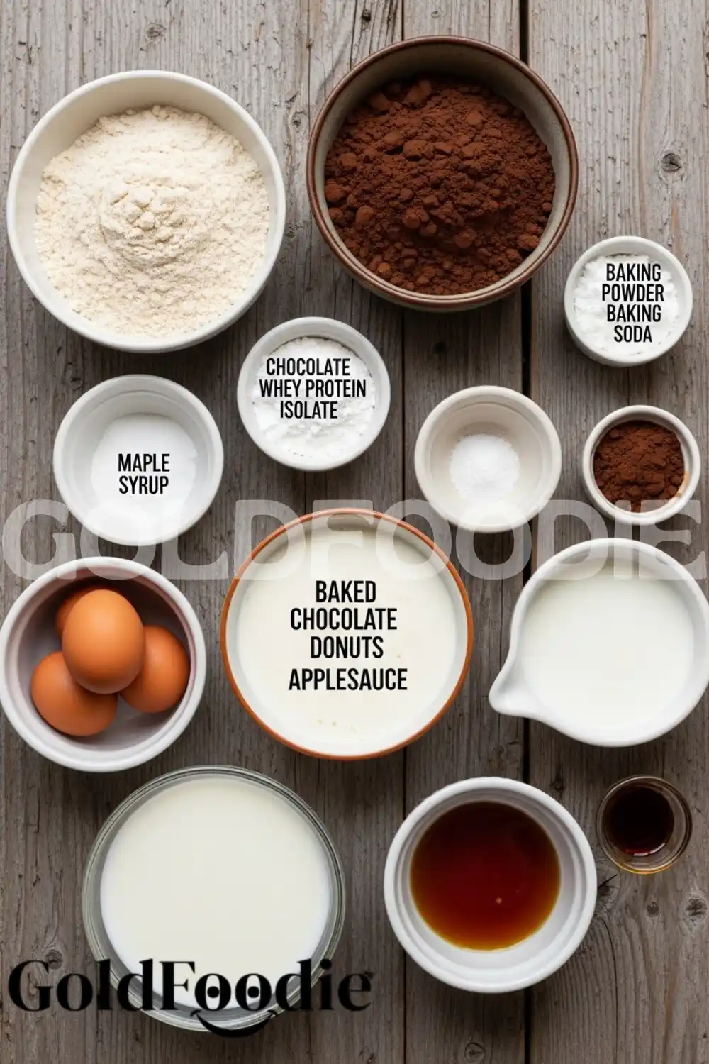 Baked Chocolate Donut Ingredients
