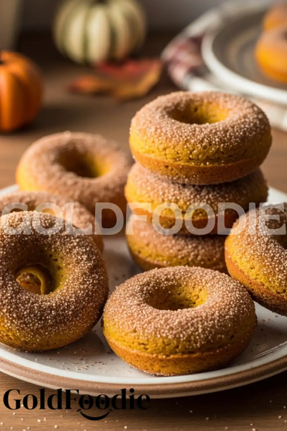 Baked Pumpkin Donut Close-up