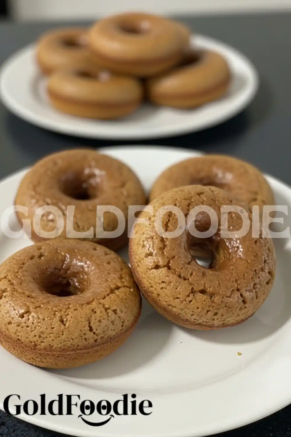 Batch of Freshly Baked Maple Donuts