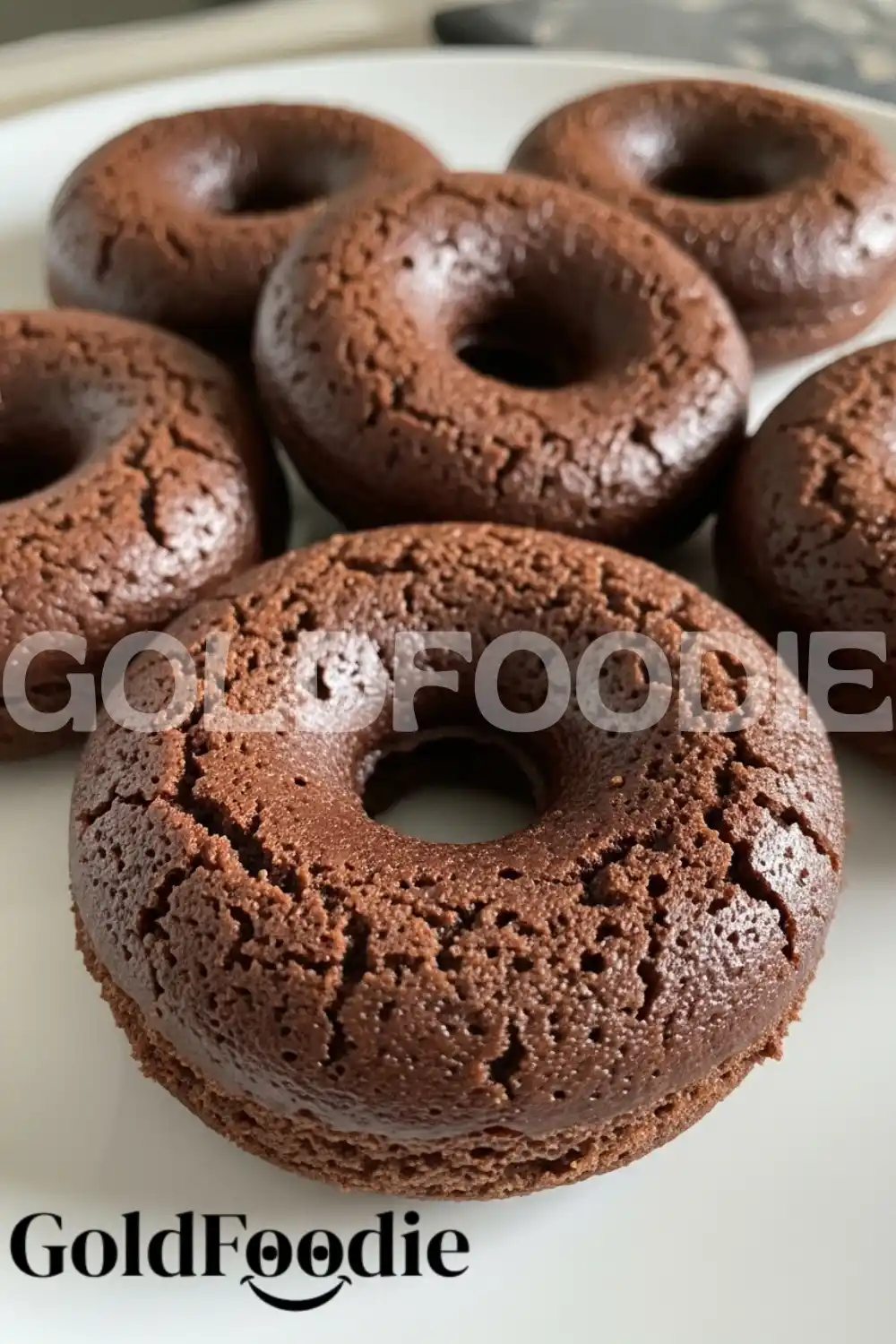 Batch of Protein Chocolate Cake Donuts