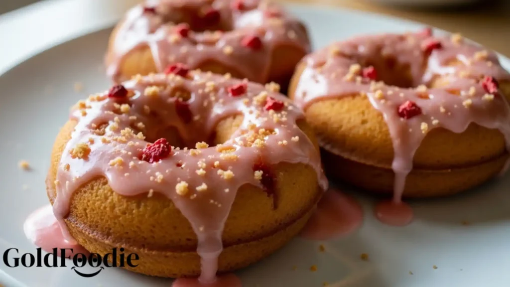 Baked Strawberry Donuts
