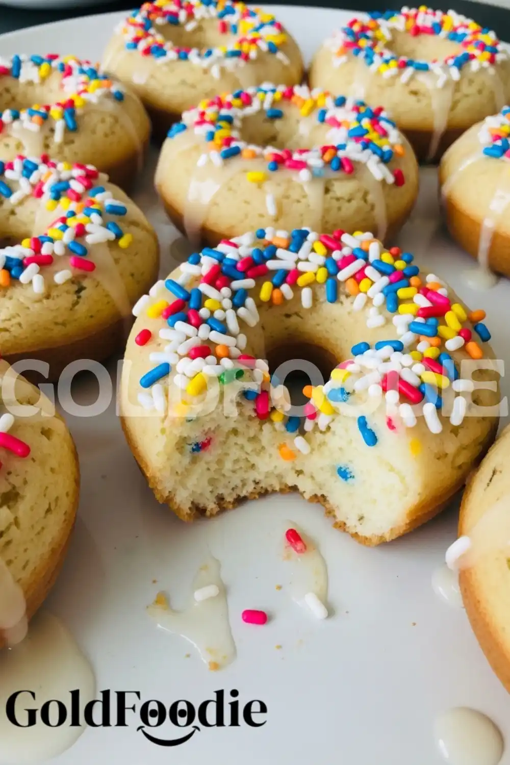 Bitten Baked Funfetti Donut