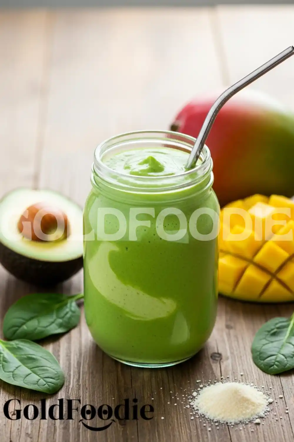 Creamy Avocado Green Smoothie for Radiant Skin