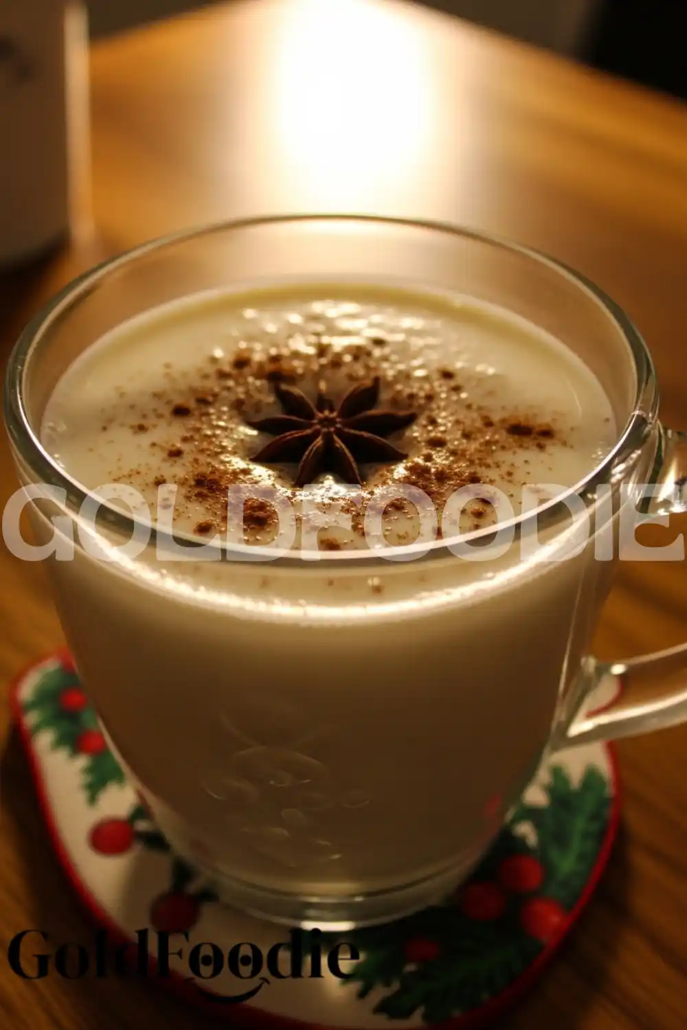 Creamy Protein Holiday Drink with Star Anise