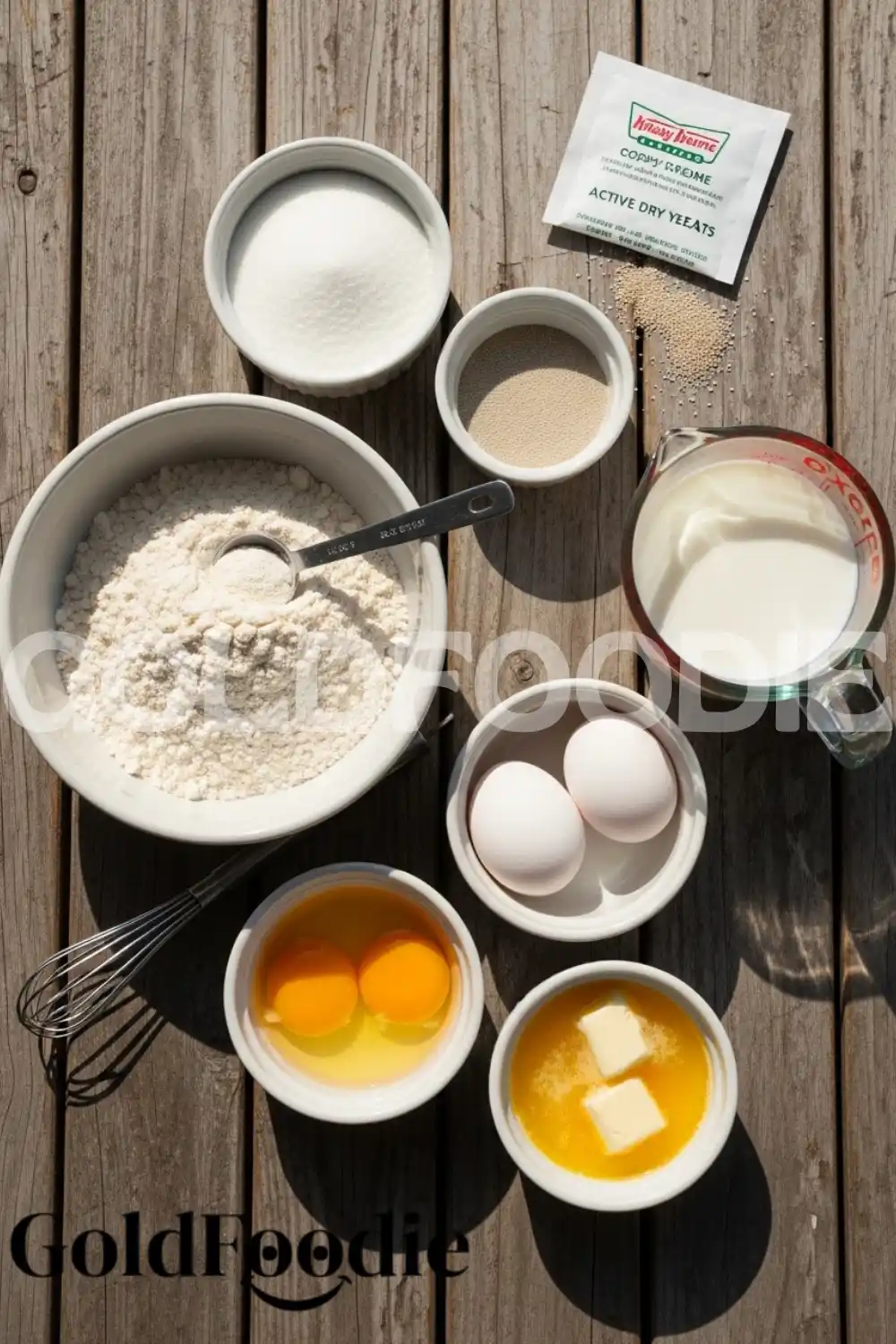 Donut Recipe Ingredients Layout