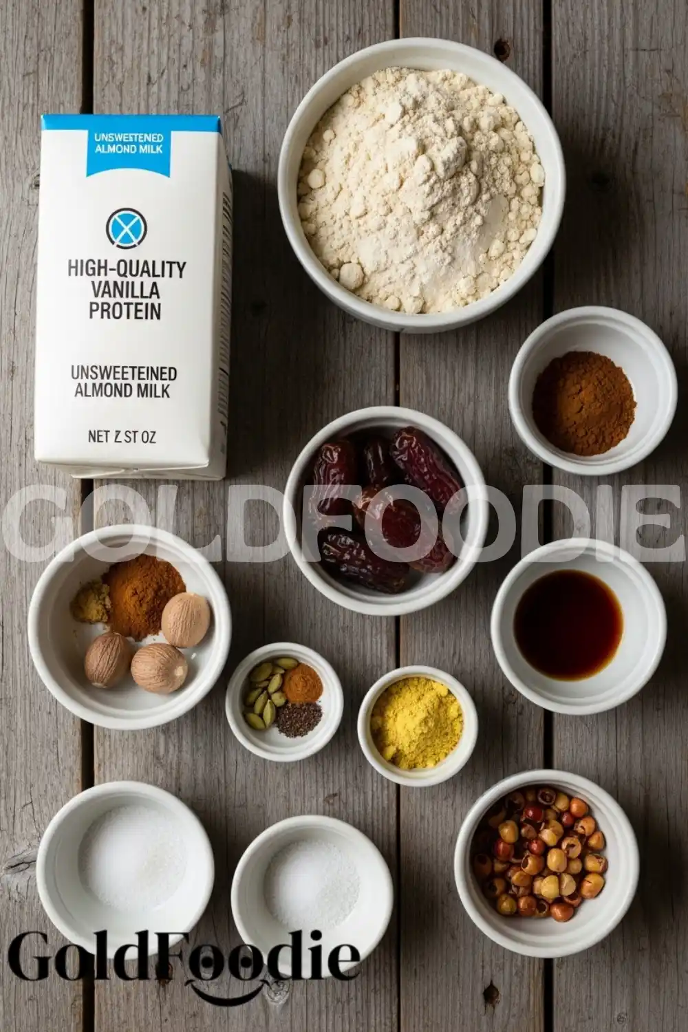 Easy Holiday Drink Ingredients Layout