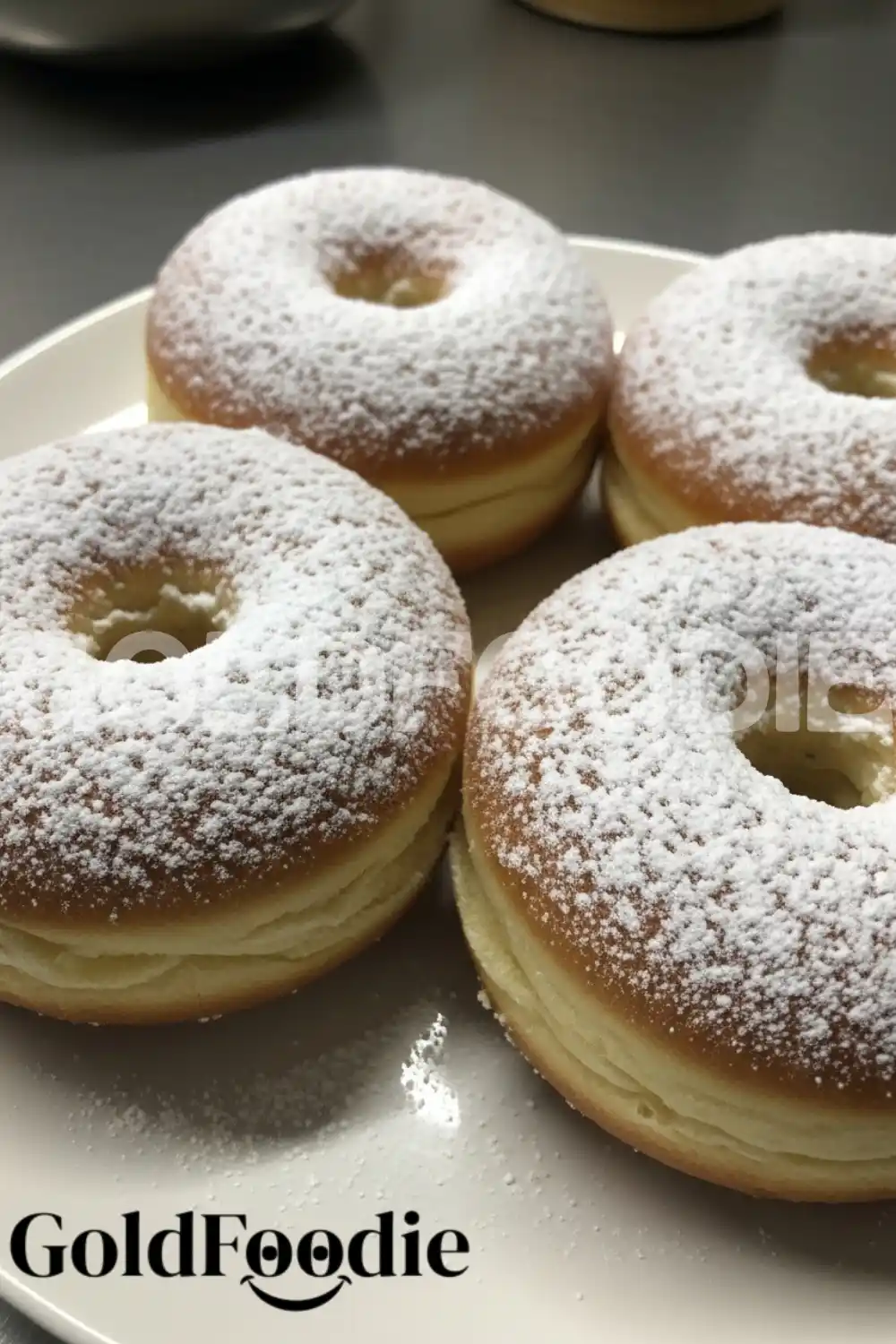 Four Perfectly Fried Brioche Donuts