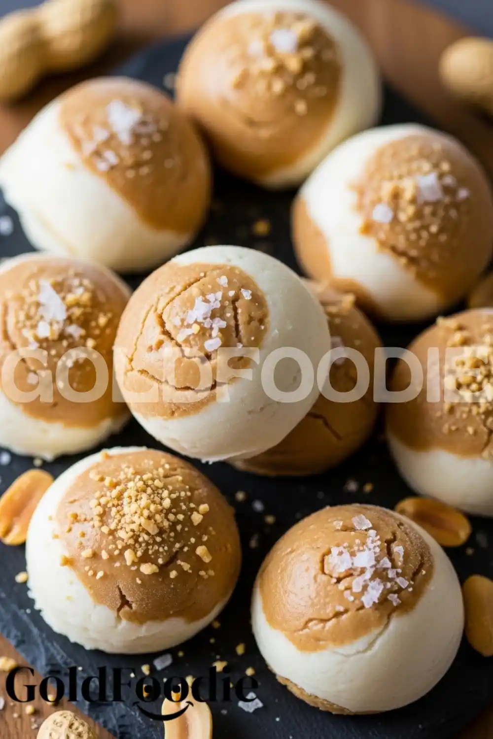 Frozen Peanut Butter Yogurt Bites with Sea Salt