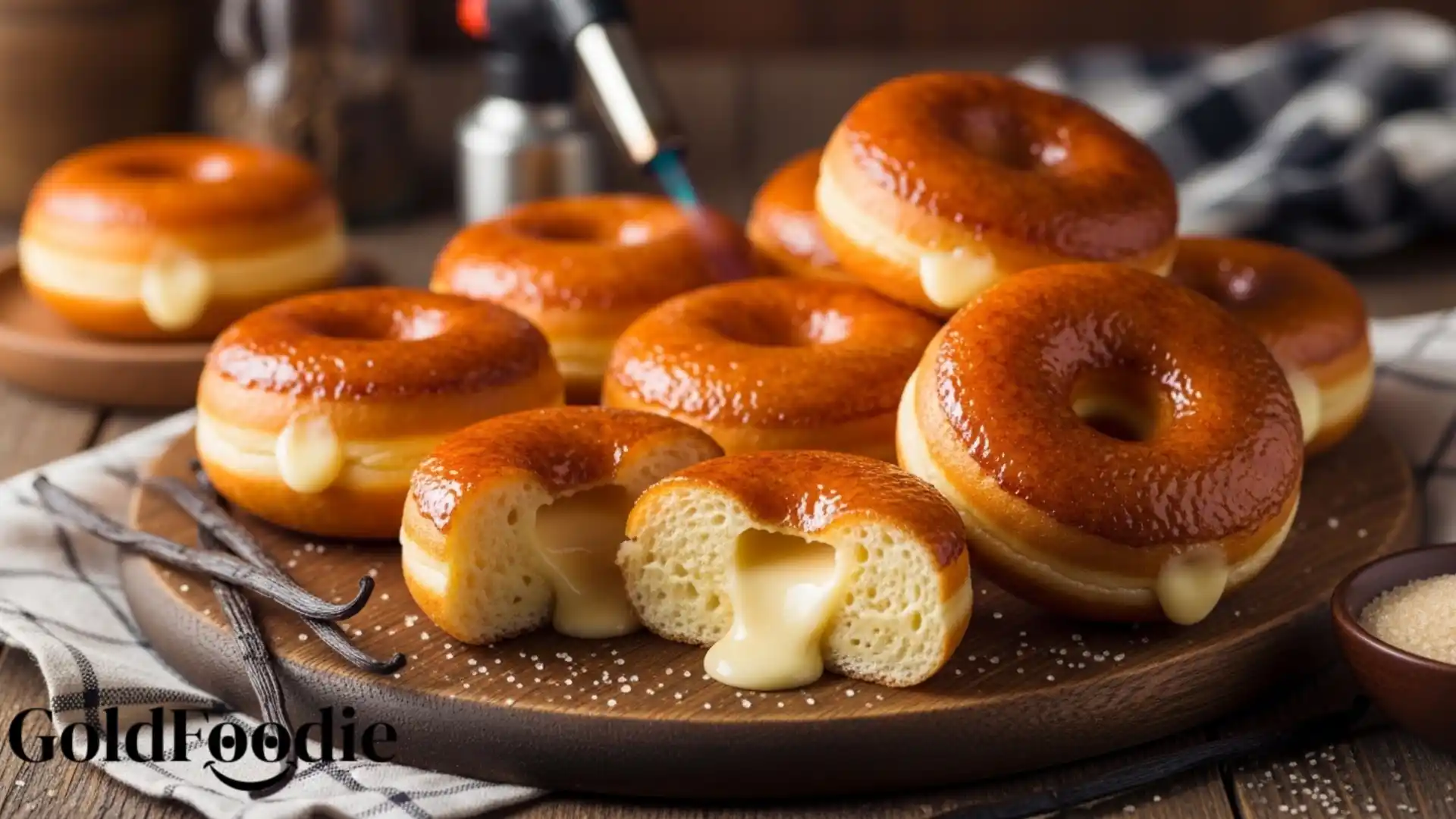 Homemade Crème Brûlée Donuts