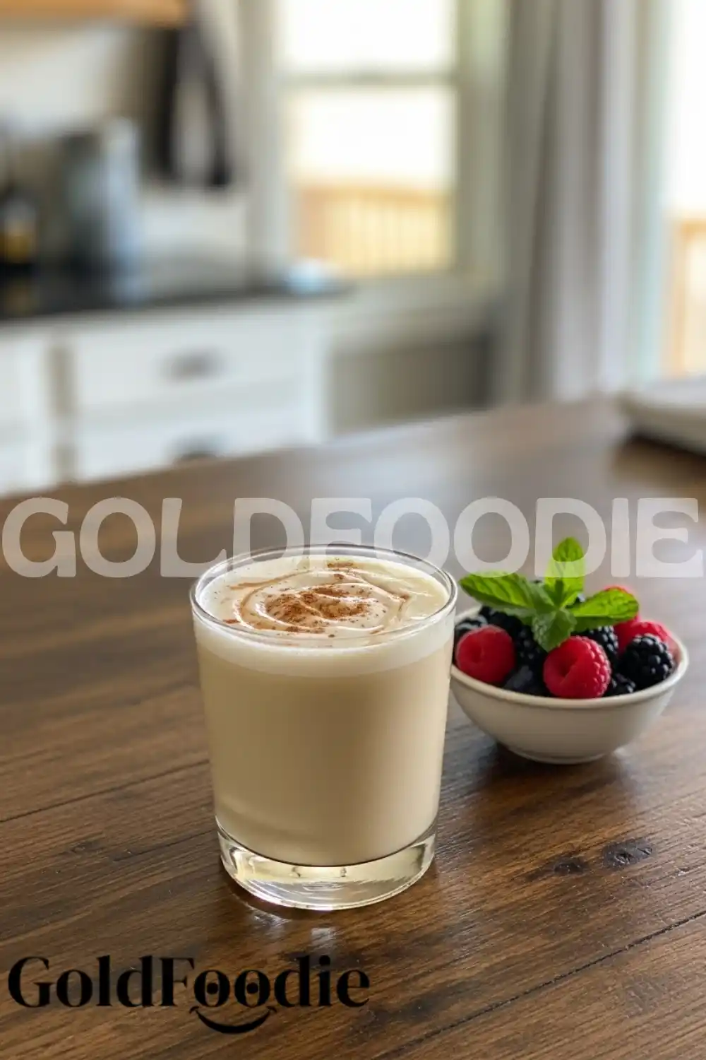 Healthy Cortisol Cocktail and Fresh Berries