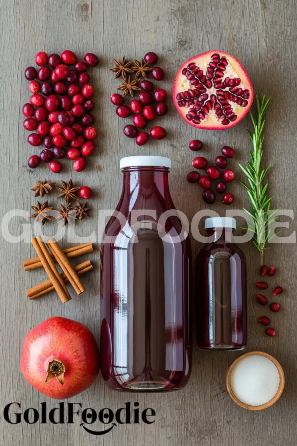 Healthy Cranberry Pomegranate Punch Ingredients