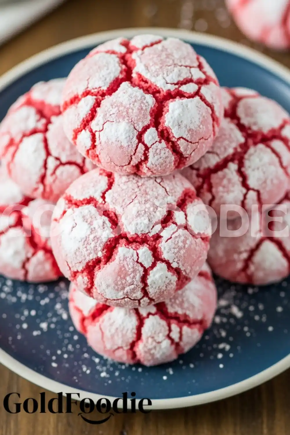 Healthy Strawberry Crinkle Cookies Recipe