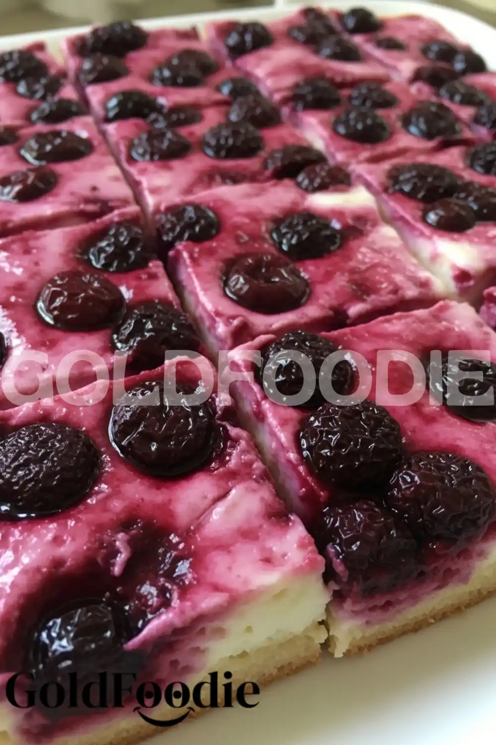 Healthy Yogurt Berry Jelly Squares Close Up