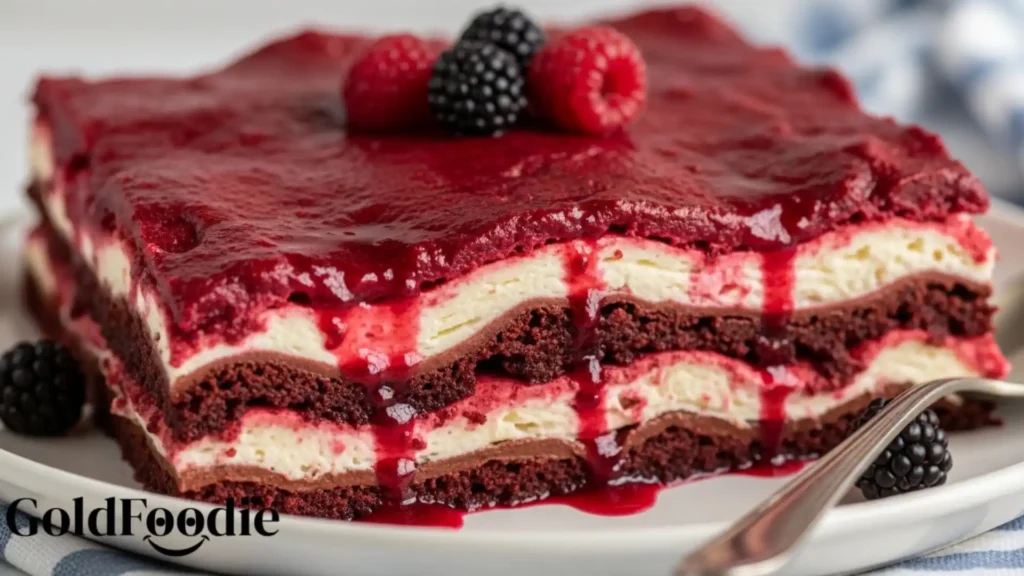Red Velvet Dessert Lasagna