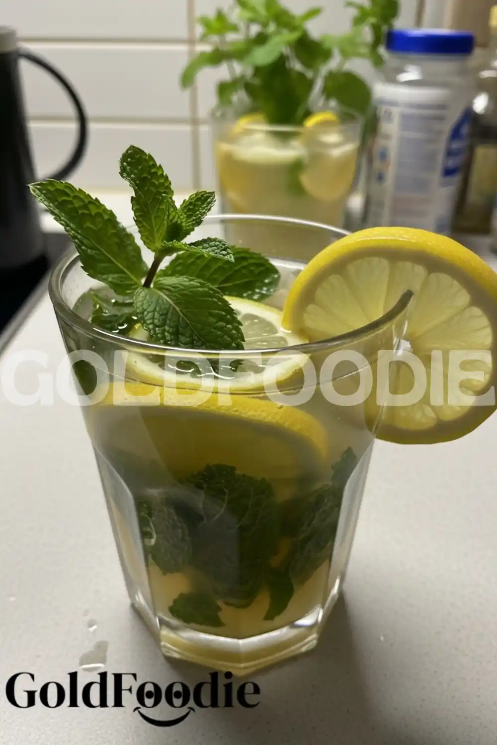 Homemade Stress Relief Drink with Lemon and Mint Homemade Stress Relief Drink with Lemon and Mint