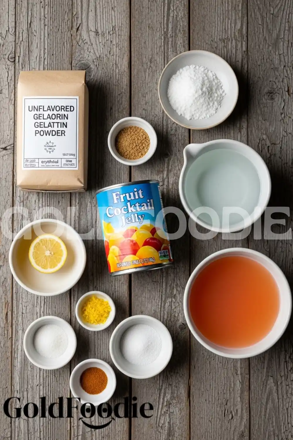 Ingredients for Fruit Cocktail Jelly Recipe