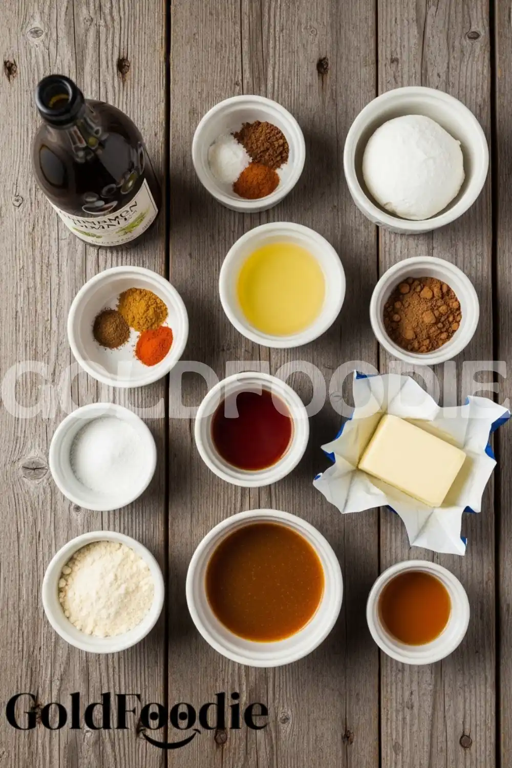 Ingredients for Healthy Cinnamon Twist Donuts Ingredients for Healthy Cinnamon Twist Donuts