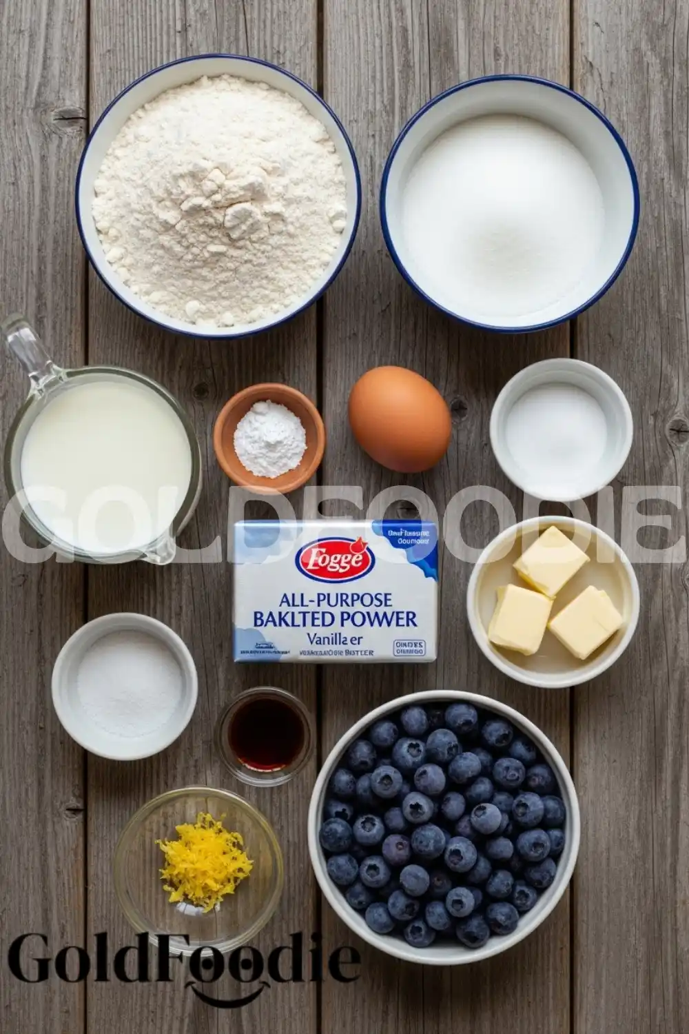 Ingredients for Homemade Blueberry Donuts Ingredients for Homemade Blueberry Donuts