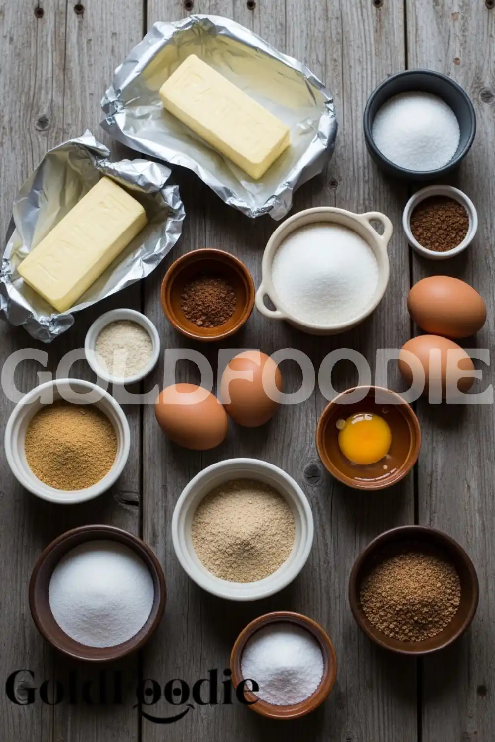 Ingredients for Homemade Heart Shaped Brownies
