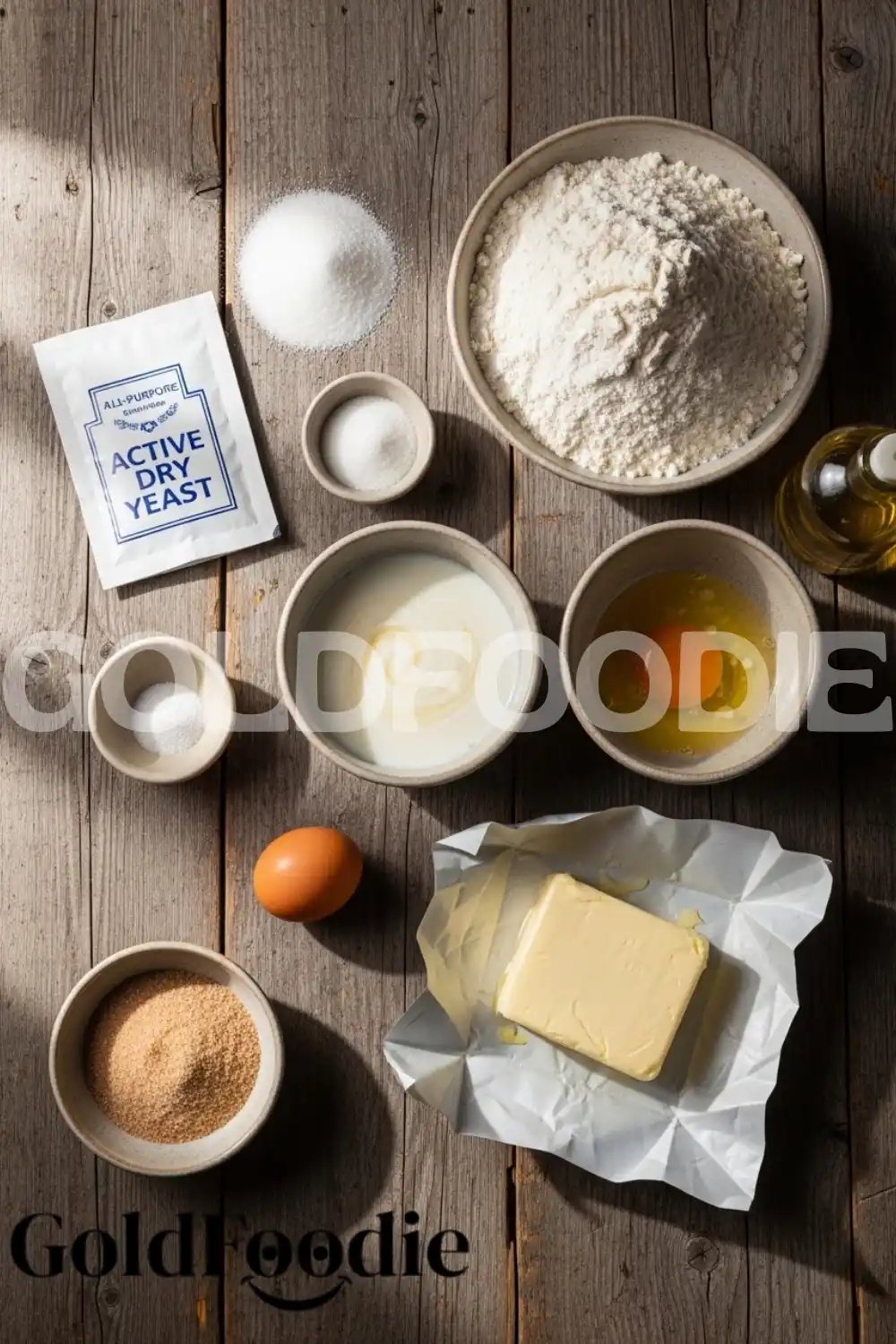 Ingredients for Korean Twisted Donuts Recipe