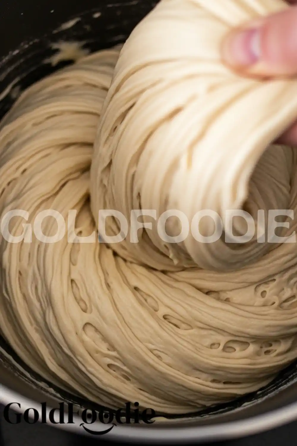 Kneading Elastic Brioche Donut Dough