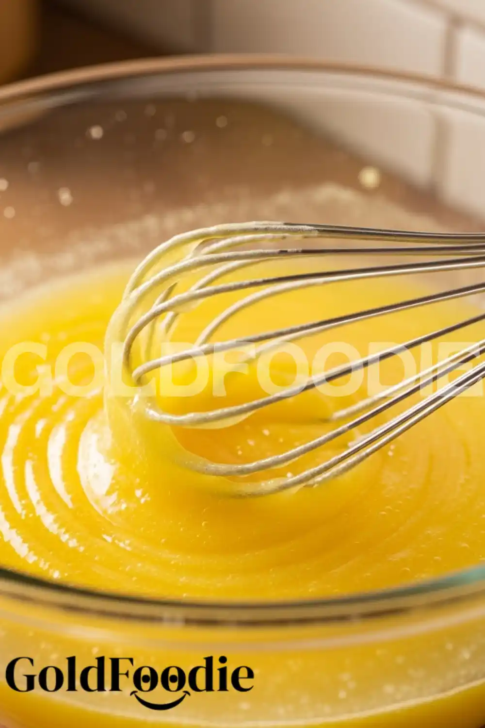 Mixing Lemon Gelatin and Boiling Water Mixing Lemon Gelatin and Boiling Water