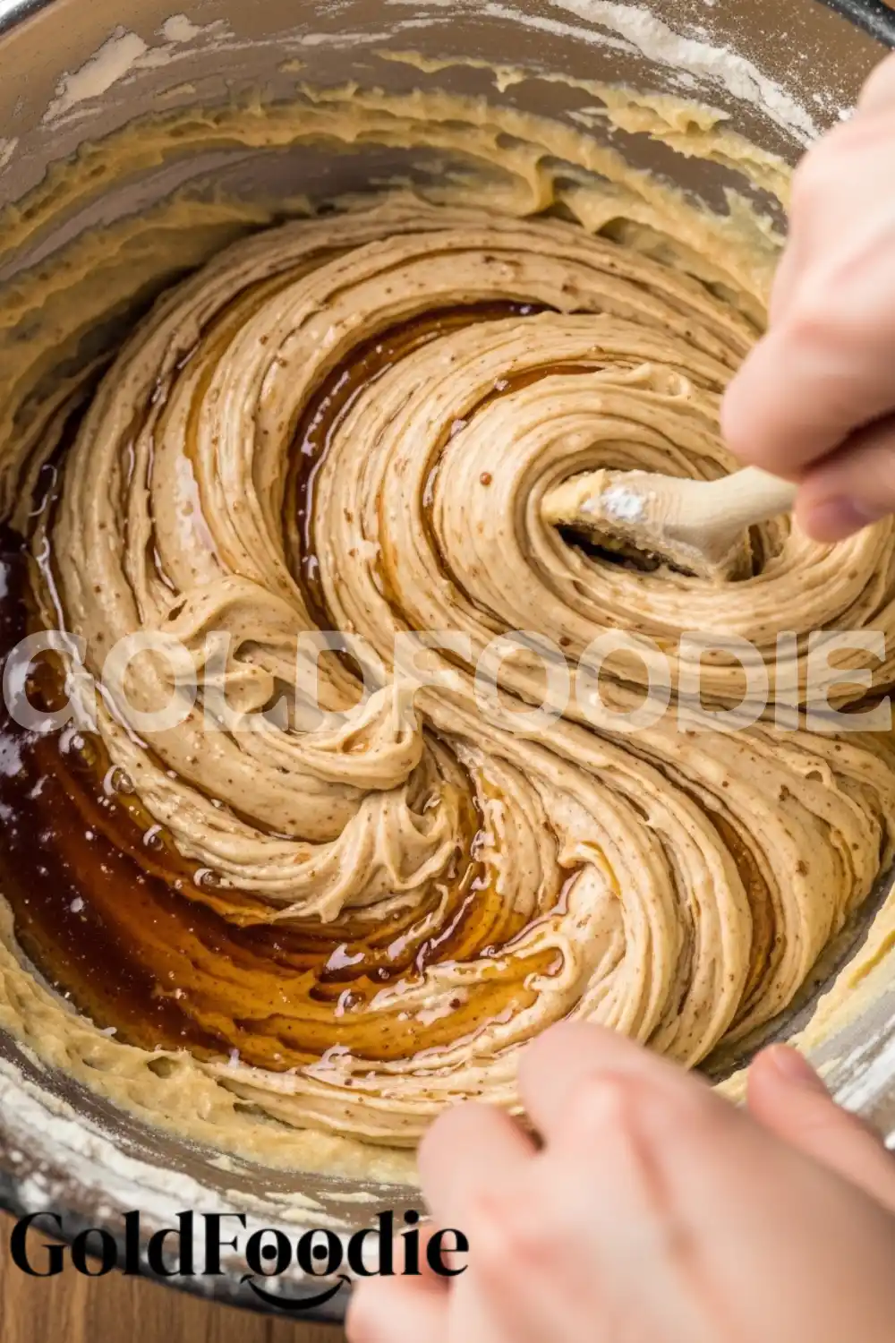 Mixing Maple Donut Bar Batter