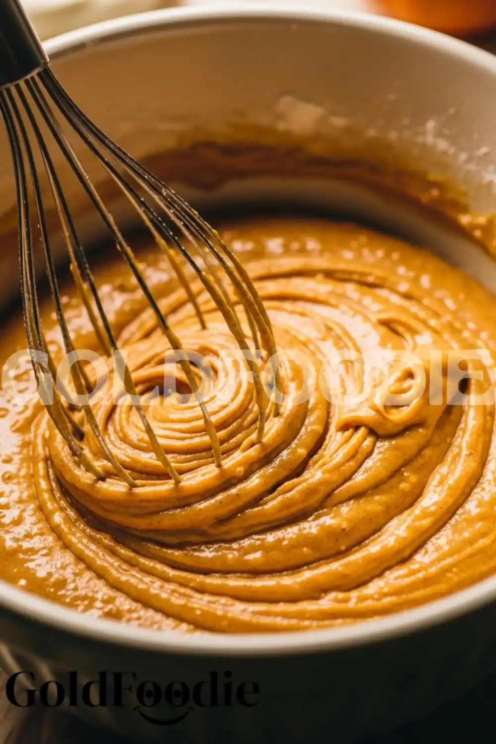 Mixing Pumpkin Donut Batter